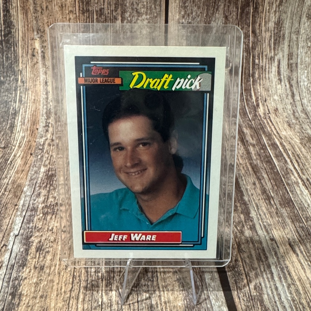 Vintage 1992 Topps Draft Pick Jeff Ware #414 Baseball Trading Card Item #ME5286